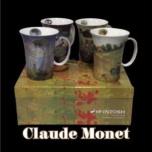 McIntosh Old Masters - Claude Monet Set of 4 Fine Bone China Mugs